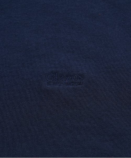 GLAZOS（グラソス）の「【大人向けサイズあり】裏毛・ワンポイント刺繍ロゴトレーナー（スウェット・キッズ・ブラウン/ネイビー/ブラック/オートミール・LL/L/M/S）」の11枚目の写真