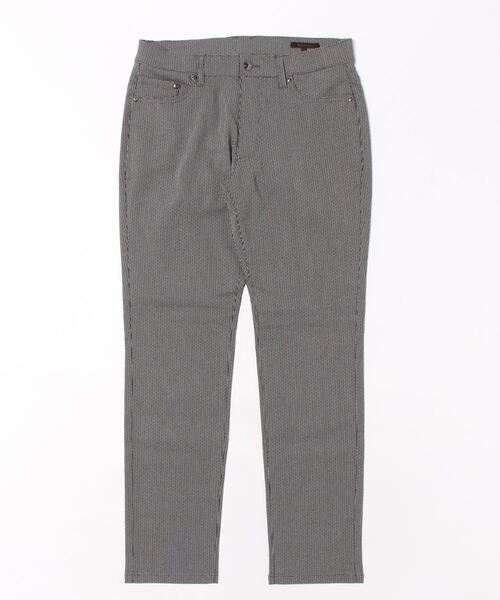 m.f.editorial（エムエフエディトリアル）の「【ストレッチ　マシンウォッシャブル】m.f.エディトリアル メンズ クロスストレッチ スリムパンツ ドビー（チノパンツ・メンズ・ブラック/ホワイト×ブラック・S/MEDIUM/LARGE/X-LARGE）」の7枚目の写真