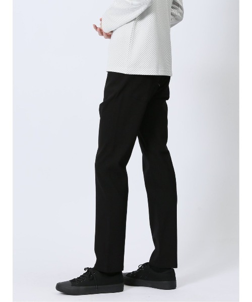 m.f.editorial（エムエフエディトリアル）の「【ストレッチ　マシンウォッシャブル】m.f.エディトリアル メンズ クロスストレッチ スリムパンツ ドビー（チノパンツ・メンズ・ブラック/ホワイト×ブラック・S/MEDIUM/LARGE/X-LARGE）」の21枚目の写真