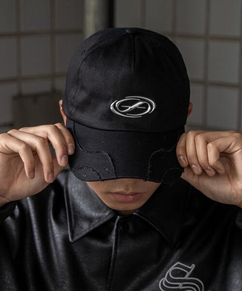 SHORT ROUND（ショートラウンド）の「SHORT ROUND/メタルワンポイントキャップ（キャップ・メンズ・スミクロ/ブラック・FREE）」の2枚目の写真