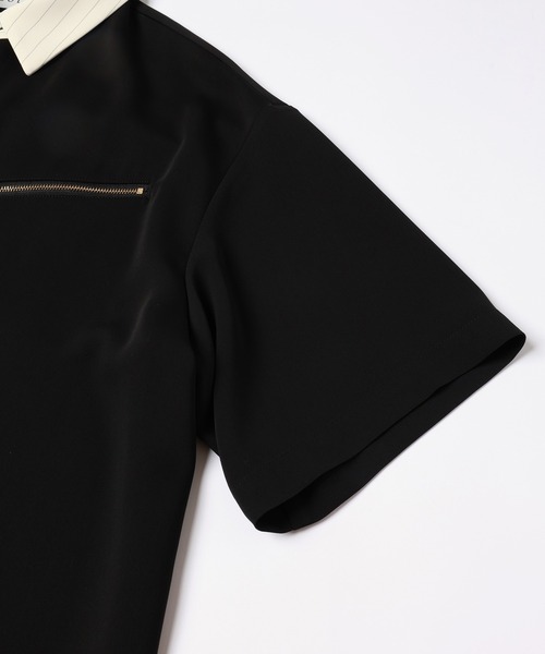 CULLNI（クルニ）の「Double Satin Bi Color Short Sleeve Shirt