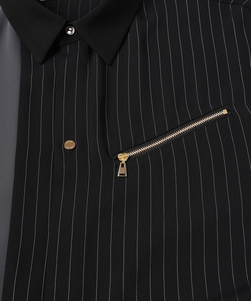 CULLNI（クルニ）の「Double Satin Bi Color Short Sleeve Shirt