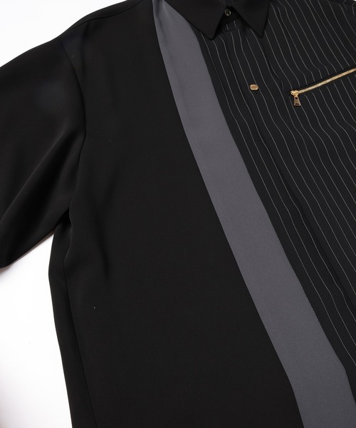 CULLNI（クルニ）の「Double Satin Bi Color Short Sleeve Shirt