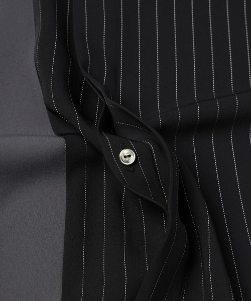 CULLNI（クルニ）の「Double Satin Bi Color Short Sleeve Shirt