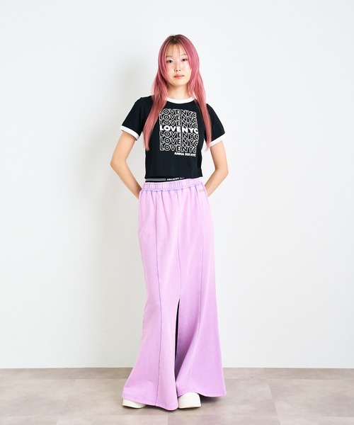 LOVE NYC フロッキーTシャツ（Tシャツ/カットソー）｜ANNA SUI NYC（アナ スイ エヌ ワイ シー） dadidaworld.com
