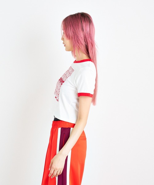 LOVE NYC フロッキーTシャツ（Tシャツ/カットソー）｜ANNA SUI NYC（アナ スイ エヌ ワイ シー） dadidaworld.com