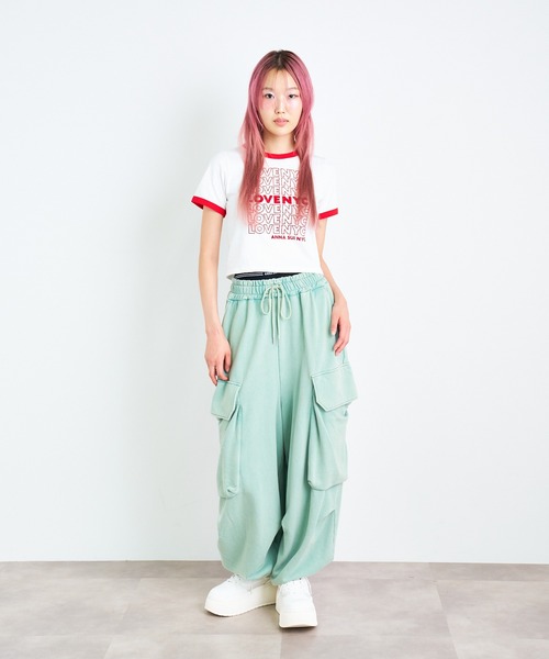 LOVE NYC フロッキーTシャツ（Tシャツ/カットソー）｜ANNA SUI NYC（アナ スイ エヌ ワイ シー） dadidaworld.com
