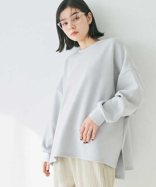 coca(coca)(コカ)の「ソフトスウェットビッグサイズトップス(スウェット・レディース・アイボリー/ブラック/グレー/ライトブルー・S/L/M)」の11枚目の写真