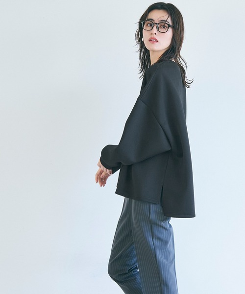 coca(coca)(コカ)の「ソフトスウェットビッグサイズトップス(スウェット・レディース・アイボリー/ブラック/グレー/ライトブルー・S/L/M)」の13枚目の写真