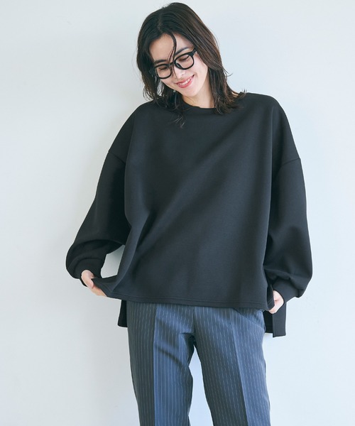 coca(coca)(コカ)の「ソフトスウェットビッグサイズトップス(スウェット・レディース・アイボリー/ブラック/グレー/ライトブルー・S/L/M)」の15枚目の写真