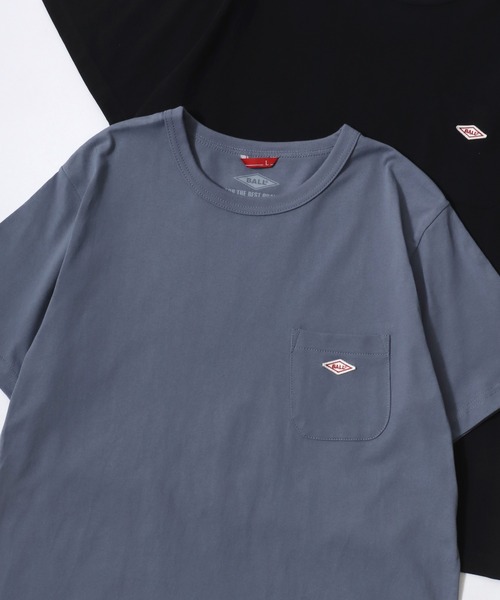 BALL（ボール）の「BALL/ボール ワンポイントロゴ ワッペン刺繍  ポケット付 半袖Tシャツ レディース メンズ（Tシャツ/カットソー・メンズ・ブラック/サックスブルー/オフホワイト/レンガ/グリーン/チャコール/モカ/ネイビー/グレー・M/L/LL）」の8枚目の写真