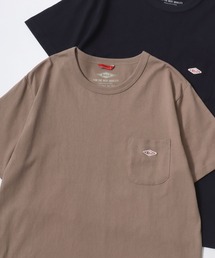 BALL/ボール ワンポイントロゴ ワッペン刺繍 ポケット付 半袖Tシャツ レディース メンズ