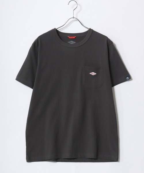 BALL（ボール）の「BALL/ボール ワンポイントロゴ ワッペン刺繍  ポケット付 半袖Tシャツ レディース メンズ（Tシャツ/カットソー・メンズ・ブラック/サックスブルー/オフホワイト/レンガ/グリーン/チャコール/モカ/ネイビー/グレー・M/L/LL）」の11枚目の写真