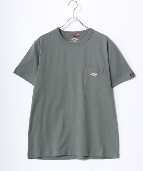 BALL（ボール）の「BALL/ボール ワンポイントロゴ ワッペン刺繍  ポケット付 半袖Tシャツ レディース メンズ（Tシャツ/カットソー・メンズ・ブラック/サックスブルー/オフホワイト/レンガ/グリーン/チャコール/モカ/ネイビー/グレー・M/L/LL）」の15枚目の写真