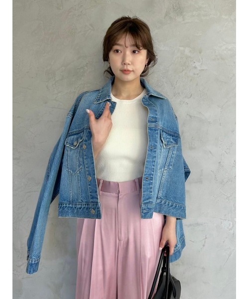 Mila Owen（ミラオーウェン）の「ニットアメスリタンクトップ【手洗い可能】（タンクトップ・レディース・アイボリー/ベージュ/ブラック・0/1）」の4枚目の写真