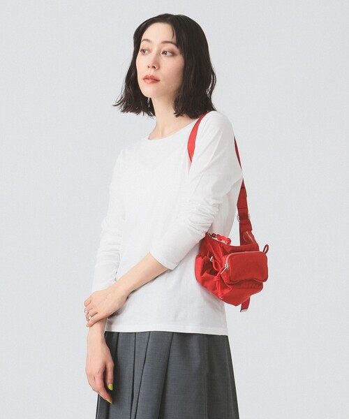 Ray BEAMS（レイビームス）の「ベーシック ロングスリーブ Tシャツ（Tシャツ/カットソー・レディース・サックスブルー/ホワイト/ブラック/クリーム・ONE SIZE）」の10枚目の写真