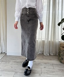 Kuroba（クロバ）の「ハイウエストデニムナロータイトスカート（デニムスカート）」