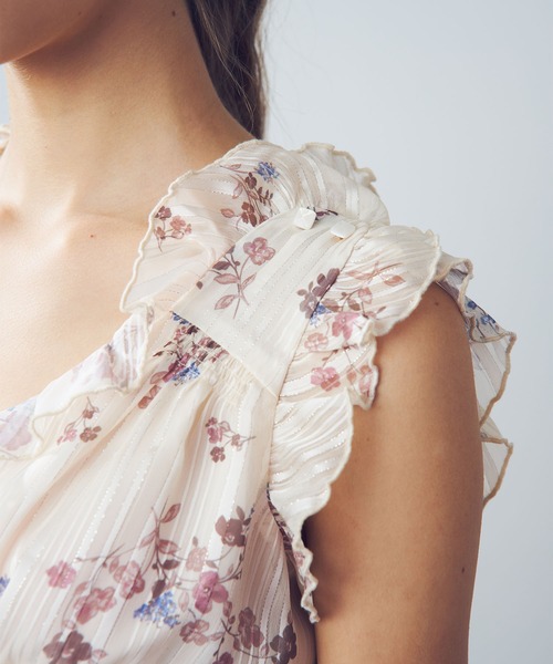 ME COUTURE（ミークチュール）の「ラメストライプブーケブラウス（シャツ/ブラウス・レディース・ピンク/アイボリー・FREE）」の12枚目の写真