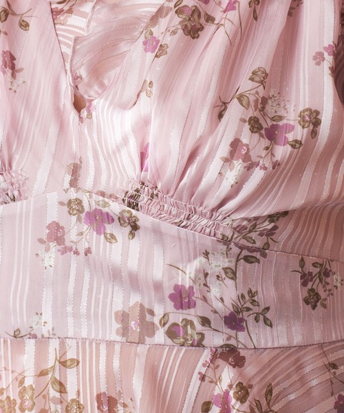 ME COUTURE（ミークチュール）の「ラメストライプブーケブラウス（シャツ/ブラウス・レディース・ピンク/アイボリー・FREE）」の9枚目の写真