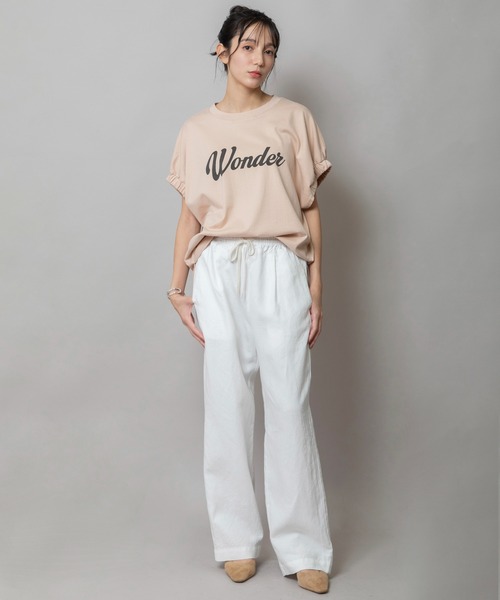 Munich(ミューニック)の「【吸水性】【放湿性】ラミーキャンバスイージーパンツ(その他パンツ・レディース・ホワイト/モカ/レッド/イエロー/ブルー/ブラック・M/S/XS)」の15枚目の写真