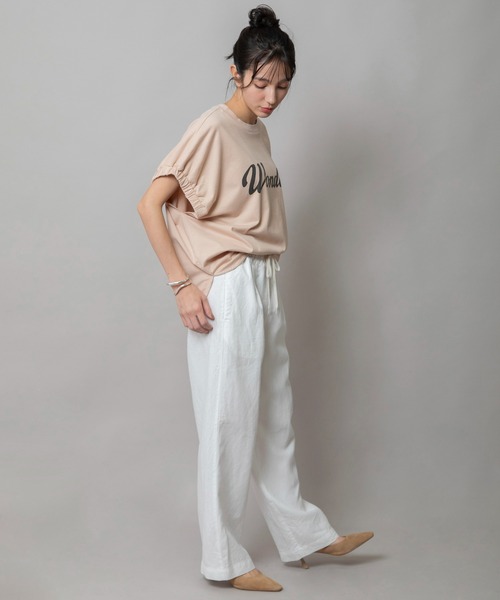 Munich(ミューニック)の「【吸水性】【放湿性】ラミーキャンバスイージーパンツ(その他パンツ・レディース・ホワイト/モカ/レッド/イエロー/ブルー/ブラック・M/S/XS)」の16枚目の写真