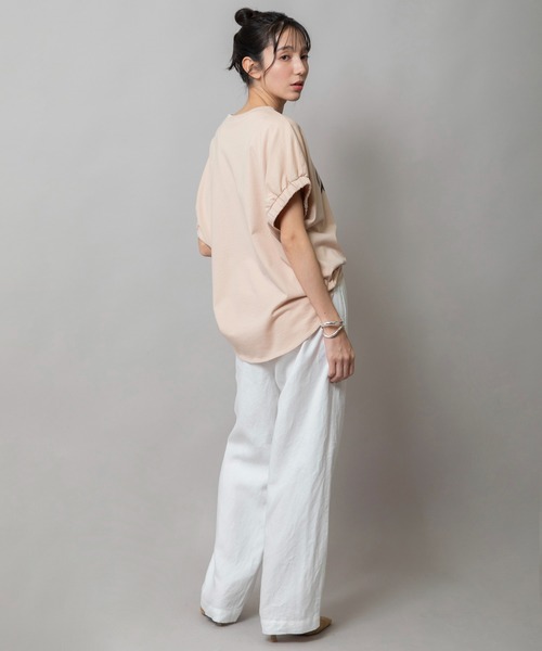 Munich(ミューニック)の「【吸水性】【放湿性】ラミーキャンバスイージーパンツ(その他パンツ・レディース・ホワイト/モカ/レッド/イエロー/ブルー/ブラック・M/S/XS)」の17枚目の写真