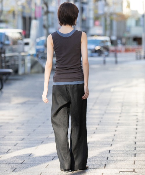 Munich(ミューニック)の「【吸水性】【放湿性】ラミーキャンバスイージーパンツ(その他パンツ・レディース・ホワイト/モカ/レッド/イエロー/ブルー/ブラック・M/S/XS)」の14枚目の写真