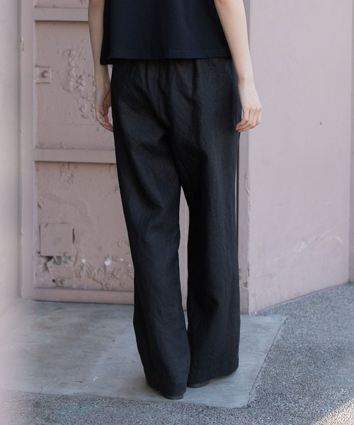 Munich(ミューニック)の「【吸水性】【放湿性】ラミーキャンバスイージーパンツ(その他パンツ・レディース・ホワイト/モカ/レッド/イエロー/ブルー/ブラック・M/S/XS)」の12枚目の写真