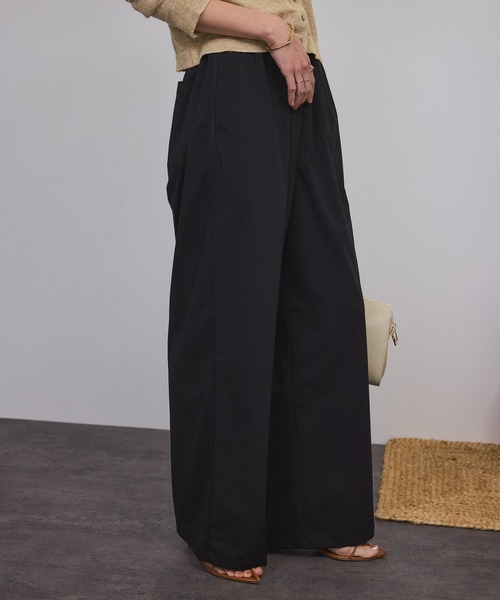 SALON adam et rope'（サロン アダム エ ロペ）の「【ZOZOTOWN限定】サイドラインイージーパンツ（その他パンツ・レディース・グレー/ベージュ/ブラウン系その他2/ブラック・XS/L/M/S）」の19枚目の写真