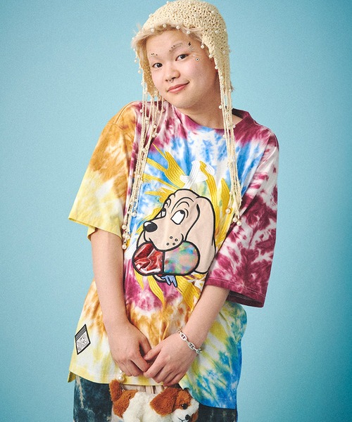 セール】【GALFY/ガルフィー】犬中毒Tee（Tシャツ/カットソー