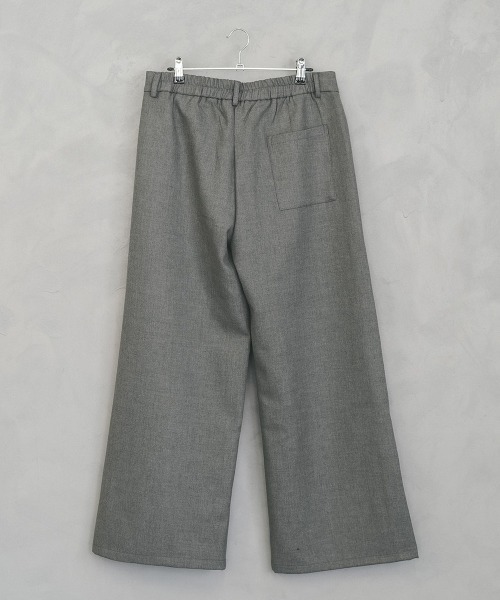 Shoowtime(ショウタイム)の「Tweed two-tuck wide straight slacks / ツイードツータックワイドストレートスラックス(スラックス・メンズ・グレー/ダークグレー・X-LARGE/MEDIUM)」の3枚目の写真