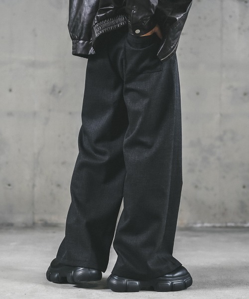 Shoowtime(ショウタイム)の「Tweed two-tuck wide straight slacks / ツイードツータックワイドストレートスラックス(スラックス・メンズ・グレー/ダークグレー・X-LARGE/MEDIUM)」の20枚目の写真
