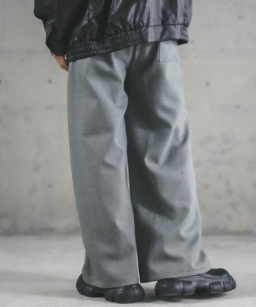 Shoowtime(ショウタイム)の「Tweed two-tuck wide straight slacks / ツイードツータックワイドストレートスラックス(スラックス・メンズ・グレー/ダークグレー・X-LARGE/MEDIUM)」の13枚目の写真