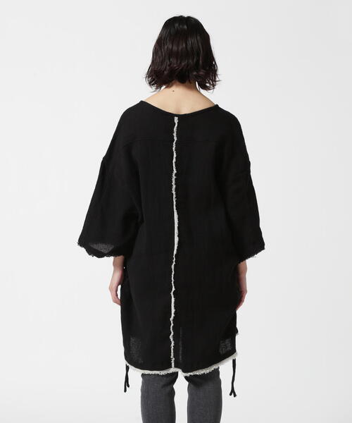 KMRii/ケムリ/Side Shirring Henry Top 03（Tシャツ/カットソー
