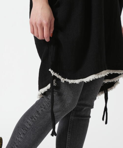 KMRii 半袖カットソー size０ KMRii（ケムリ）の「KMRii/ケムリ/別注Discharged SideShirring