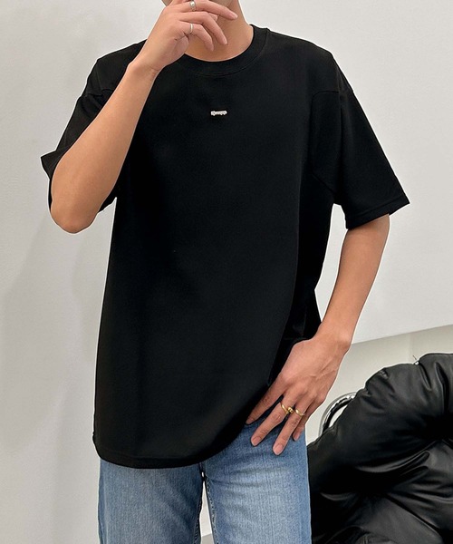aimoha(アイモハ)の「aimoha men ベーシックカラークルーネックTシャツ (SS)(Tシャツ/カットソー・メンズ・ホワイト/ブラック/グリーン・X-LARGE/LARGE/XXX-LARGE/XX-LARGE)」の8枚目の写真