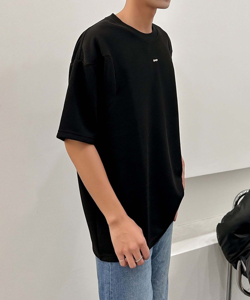 aimoha(アイモハ)の「aimoha men ベーシックカラークルーネックTシャツ (SS)(Tシャツ/カットソー・メンズ・ホワイト/ブラック/グリーン・X-LARGE/LARGE/XXX-LARGE/XX-LARGE)」の11枚目の写真
