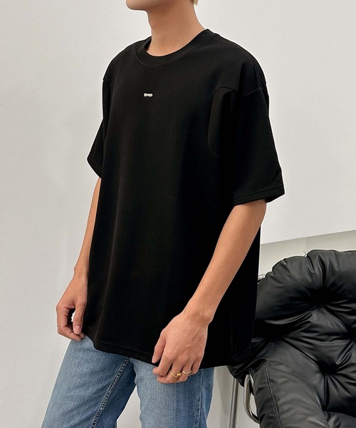 aimoha(アイモハ)の「aimoha men ベーシックカラークルーネックTシャツ (SS)(Tシャツ/カットソー・メンズ・ホワイト/ブラック/グリーン・X-LARGE/LARGE/XXX-LARGE/XX-LARGE)」の12枚目の写真