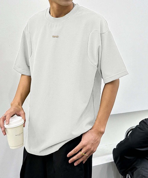 aimoha(アイモハ)の「aimoha men ベーシックカラークルーネックTシャツ (SS)(Tシャツ/カットソー・メンズ・ホワイト/ブラック/グリーン・X-LARGE/LARGE/XXX-LARGE/XX-LARGE)」の14枚目の写真