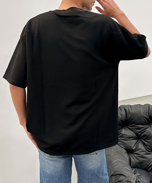 aimoha(アイモハ)の「aimoha men ベーシックカラークルーネックTシャツ (SS)(Tシャツ/カットソー・メンズ・ホワイト/ブラック/グリーン・X-LARGE/LARGE/XXX-LARGE/XX-LARGE)」の13枚目の写真