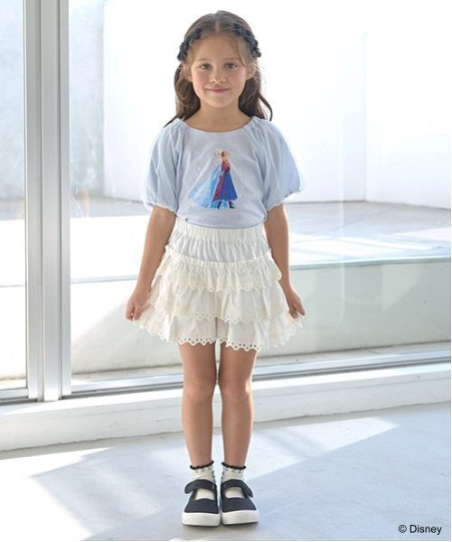 Lycee mine(リセマイン)の「チェリーコットンレースティアードスカパン(その他パンツ・キッズ・ブラック/アイボリー/ピンク・110cm/100cm/140cm/120cm/150cm/130cm)」の12枚目の写真