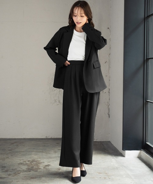 セール】スーツセット セットアップ カジュアル ジャケット ワイド