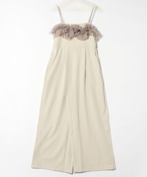 STYLEBLOCK | リネンタッチピンストライプチュールドッキングオールインワン(サロペット/オーバーオール)