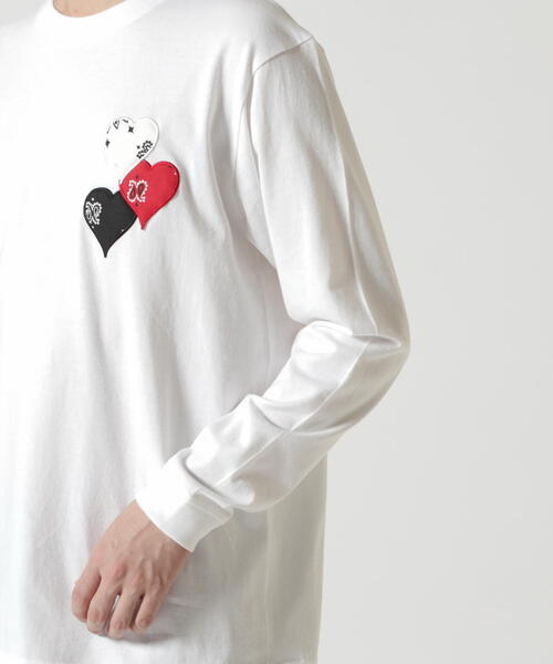 STUD MUFFIN(スタッドマフィン)の「STUD MUFFIN/スタッドマフィン/Heart Bandana L/S Tee(Tシャツ/カットソー・メンズ・ホワイト/ブラック・2/3/4)」の21枚目の写真