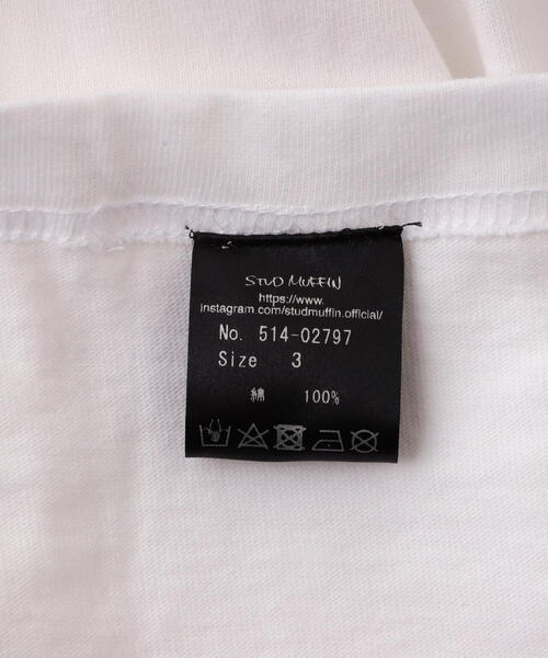 STUD MUFFIN(スタッドマフィン)の「STUD MUFFIN/スタッドマフィン/Heart Bandana L/S Tee(Tシャツ/カットソー・メンズ・ホワイト/ブラック・2/3/4)」の13枚目の写真