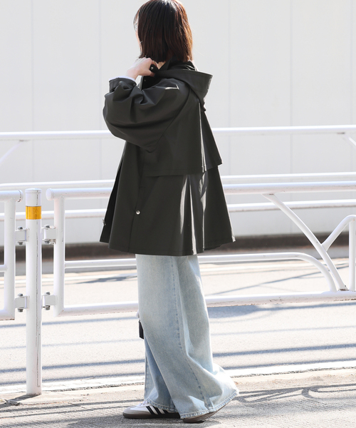 JOURNAL STANDARD relume（ジャーナルスタンダード　レリューム）の「2WAYサーブルクロスマウンテンパーカー（マウンテンパーカー・レディース・チャコールグレー/ベージュ・FREE）」の6枚目の写真