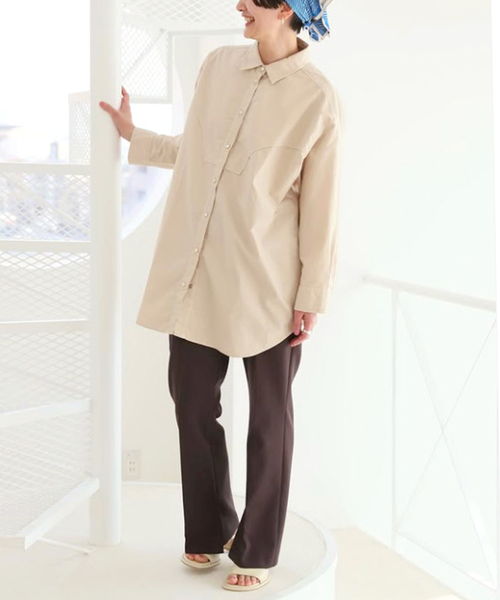 The Duchess Designs（ダッチェス・デザイン）の「【Duchess Designs/ダッチェス・デザイン】別注シャツ（シャツ/ブラウス・レディース・ブルー/ベージュ・FREE）」の3枚目の写真