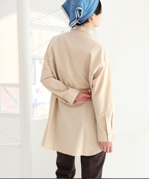 The Duchess Designs（ダッチェス・デザイン）の「【Duchess Designs/ダッチェス・デザイン】別注シャツ（シャツ/ブラウス・レディース・ブルー/ベージュ・FREE）」の6枚目の写真