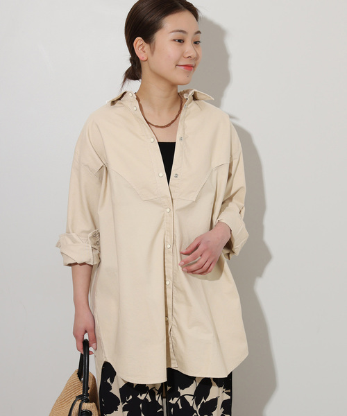 The Duchess Designs（ダッチェス・デザイン）の「【Duchess Designs/ダッチェス・デザイン】別注シャツ（シャツ/ブラウス・レディース・ブルー/ベージュ・FREE）」の13枚目の写真