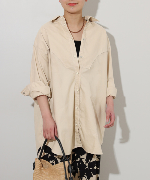 The Duchess Designs（ダッチェス・デザイン）の「【Duchess Designs/ダッチェス・デザイン】別注シャツ（シャツ/ブラウス・レディース・ブルー/ベージュ・FREE）」の14枚目の写真